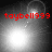 Four grayscale display a bright central light with red text 'taybell999' above each, showing subtle variations in light intensity and position