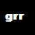 Two side-by-side pixelated text icons on black and white backgrounds with visible color artifacts in the left frame.
