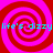 Four red and pink spiral patterns arranged in a with cyan text reading "life's dizzy" repeated across the top and bottom