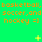 Green background with orange text repeating 'basketball, basketball, basketball, soccer, and soccer, and soccer, and hockey =]' across three , plus yellow star-like symbols scattered throughout