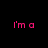 Pixelated text in six distinct colors arranged in two on a black background, forming a phrase