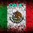 Pixelated Mexican flag icon with eagle emblem, three names displayed in cyan text above or beside the flag.