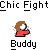 Pixel art animation of a character with brown hair and red shirt performing sequential hand gestures