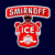 Red Smirnoff Ice bottle icon with 'SMIRNOFF' text above and 'ICE' on the label, set against dark blue background.