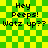 Green and yellow checkered background with black text reading "Hey Peeps! Watz up??" in two , animated to show a blurred motion effect on the right side