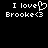 Two side-by-side pixelated text displays on black background: left shows 'I love' with heart symbol replacing 'o', right shows 'I love' without heart.
