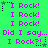 Green background with purple text repeating "I Rock!" and "Did I say... I Rock?!" in a pattern, alternating between star-shaped and dot-patterned borders