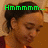 A four- shows a person with dark hair in a bun, wearing a maroon top, with green pixelated text changing