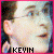Animated contact sheet of a person's face with text fragments across frames forming "KEVIN IS MY AMERICAN IDOL" in pixelated font, displayed on gray background.