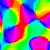 Six distinct pixel art images arranged in a , each with unique color schemes and subjects including abstract patterns, text, and a cartoon character