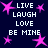 Dark blue background with repeated white text and pink star shapes arranged in a pattern