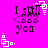 Pixelated text "I still <333 you" on bright pink background with white square-and-dot patterns, animated by changing dot positions.