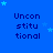 Blue background with repeated text "Unconstitutional" in dark blue, scattered light blue stars, and a gray rectangle at bottom right.