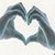 A static contact sheet showing two frames of an animated icon with a heart-shaped hand gesture and text reading 'In Love With You' on the right side.