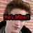 A four- shows a person with brown hair against a brick wall, each displaying different red text overlays