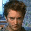 Four- shows a person with tousled brown hair in three and blue text on dark background in one