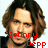 A four- of pixelated images showing a person with long brown hair, each containing red text overlays and varying expressions