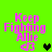 Green background with pink text reading 'Keep Fighting Allie' and a pink 'DJ' symbol, featuring a heart icon that changes color between black and green.