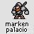 Pixelated character in gray armor with orange accents holding a sword, displayed across showing different poses and speech bubbles