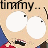A 6-frame animated contact sheet showing a pixelated South Park character with exaggerated facial expressions and changing text above the head across frames.