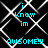 A black background with white geometric lines and cyan text reading "i know im AWSOME!!" in two