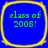 Four identical blue square icons with yellow rounded borders each display green text reading 'class of 2008!' in pixelated font.