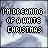 identical pixelated text icons reading 'I'M DREAMING OF A WHITE CHRISTMAS' on a grayish background with subtle texture