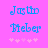 Pixelated blue text 'Justin Bieber' on bright pink background with five light pink plus signs below, two versions differ in plus sign spacing.
