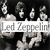 Static grayscale buddy icon featuring the text "Led Zeppelin" overlaid on a pixelated background of abstract shapes and figures.