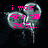 A pixelated animation of a broken heart with dripping edges, overlaid with pink text reading "i was fine till 7:05... till she walked out the door and right out of my life..." on a black background.
