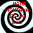 Four identical spiral patterns with red text overlaid on a black-and-white background.