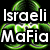 Pixelated green and black icon with white text reading 'Israeli Mafia' on left, 'Would You Dere?!' on right over abstract curved shapes.