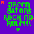 Green pixelated text 'GREEN GATORS ROCK ND RULE!!!' on purple background with small red stars and green hearts, arranged in a of identical repeated icons