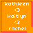 Four orange square with red borders display white text and symbols; two show a red heart, one shows a red starburst
