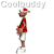 Animated contact sheet showing 12 sequential frames of a cartoon character performing breakdance moves against a gray background with repeated "Coolbuddy" text overlay.