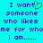 Pixelated blue text on cyan background with green heart symbol replacing 'to' in 'I want', repeated twice side-by-side.
