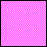 pink pixelated squares with white dots and the text 'myndi' in black or white, showing animation changes across frames