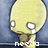 Yellow cartoon character with large eyes and tears, holding a brown object against blue background; text changes from 'needo' to 'hug?' then 'yes'.