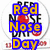 Red spherical character with glasses and a smile, surrounded by text elements including 'Red Nose Day' and '2009' in various fonts.