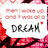 A static image with three identical speech bubbles on a pink floral background, each containing text and a small red heart.