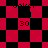 Red and black checkered pattern with diamond shapes, displaying 'Joker' text and number '30' in pixelated style.