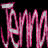 Pixelated pink and white text logo on black background with visible dithering and anti-aliasing effects.