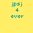 Yellow background with cyan text 'ipsj 4 ever' and magenta horizontal bars in four variations.