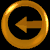 Golden circular and rounded square icons with left-pointing arrows in various styles, some with black backgrounds inside the circles.