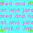 Pixelated text repeats across a cyan background with green plus symbols, featuring 'LOVE U JAR' phrases in pink lettering.