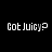 Two identical pixelated text displays reading 'Got Juicy?' on a black background, side-by-side with no visible animation changes.