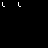 Animated sequence of orange and white star trails forming curved paths with text fragments 'PARTS ON FIRE' in pixelated font on black background.