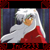 Animated sequence of a character with long white hair and red clothing against a dark bamboo background, showing subtle head movements.