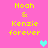 Pixelated pink background with yellow text 'Noah & Kenzie forever' repeated four times, featuring cyan and gray heart symbols.