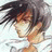 A 48x48 pixel animated buddy icon featuring a side-profile anime character with dark hair and light skin, paired with a black background displaying "Anime IM" text in white pixelated font above smaller stylized "cOm" text.